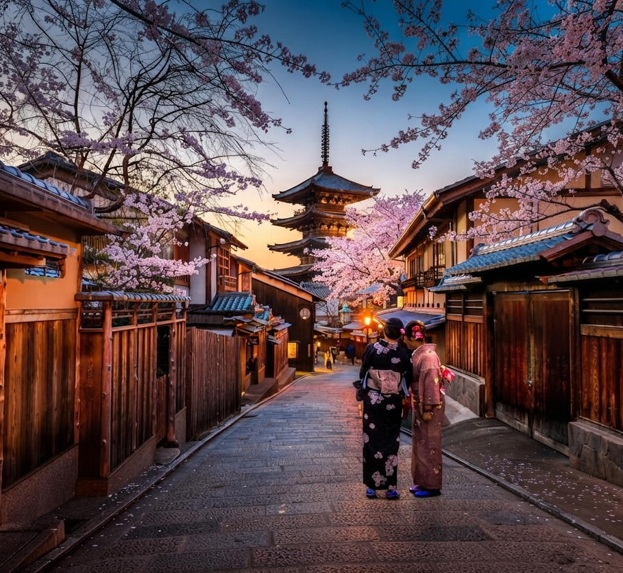 Traditional pagoda in Japan